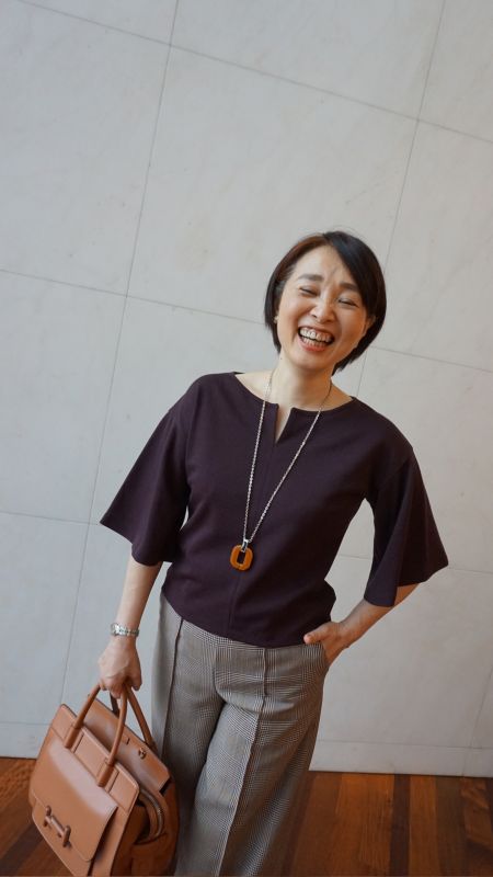 スタイリング後の女性のクライアント